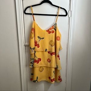 Show Me Your Mumu SUAREZ RUFFLE DRESS Fruits Size Small